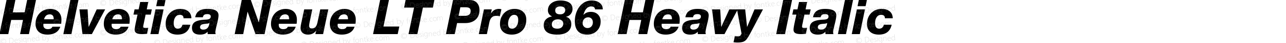 HelveticaNeueLT Pro 65 Md Bold Italic