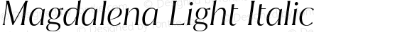 Magdalena-LightItalic