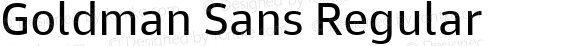 Goldman Sans Regular