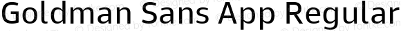 Goldman Sans App Regular