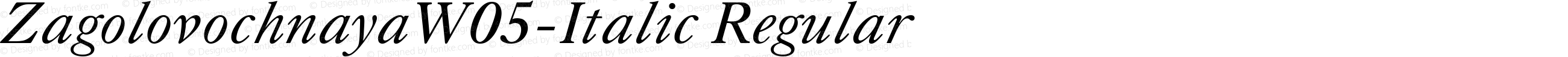 ZagolovochnayaW05-Italic Regular