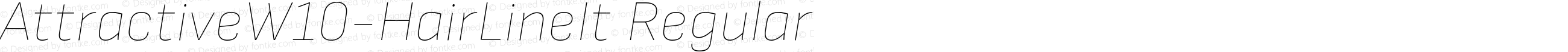 Attractive W10 HairLineItalic