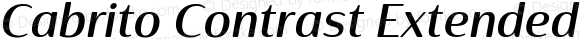 CabritoContrast-ExtBoldItalic