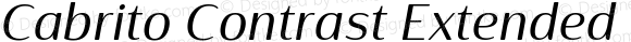 CabritoContrast-ExtMediumItalic