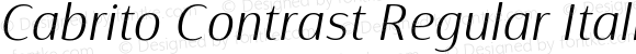 CabritoContrast-RegularItalic