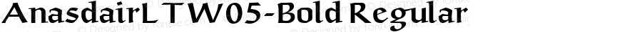AnasdairLTW05-Bold Regular Version 1.30