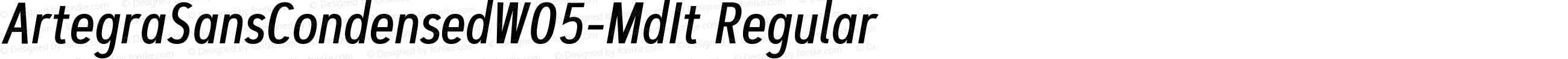 Artegra Sans Condensed W05 MdIt