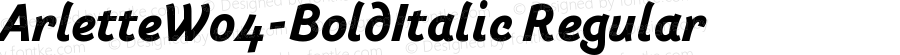 Arlette W04 Bold Italic