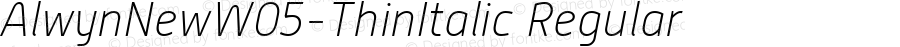 Alwyn New W05 Thin Italic