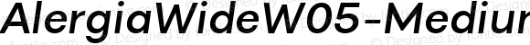 AlergiaWideW05-Mediumitalic Regular