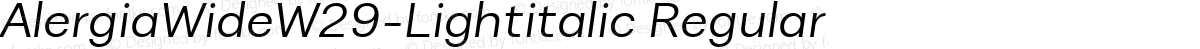 AlergiaWideW29-Lightitalic Regular