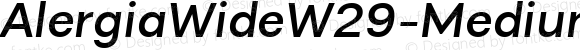 AlergiaWideW29-Mediumitalic Regular