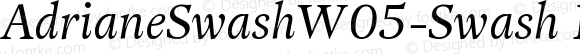 AdrianeSwashW05-Swash Regular Version 1.20