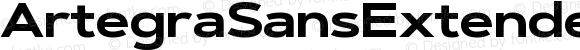 Artegra Sans Extended W10 Bold
