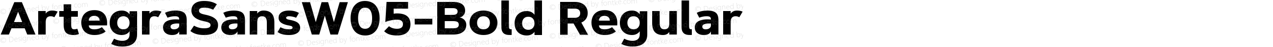 Artegra Sans W05 Bold