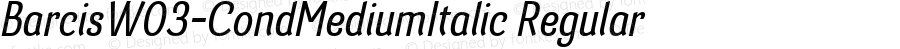 Barcis W03 Cond Medium Italic