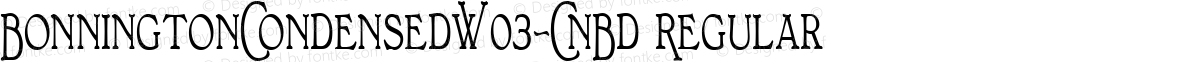 BonningtonCondensedW03-CnBd Regular