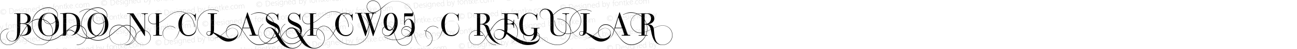 Bodoni Classic W95 C