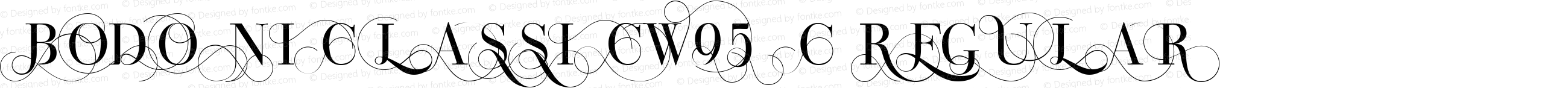 Bodoni Classic W95 C