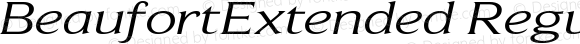 BeaufortExtended W05 Italic