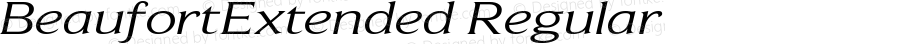 BeaufortExtended W05 Italic