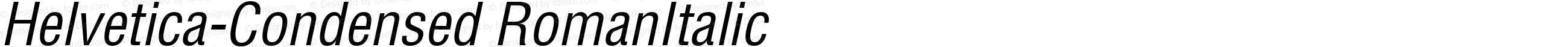 Helvetica-Condensed Oblique