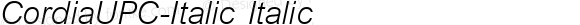 CordiaUPC-Italic Italic