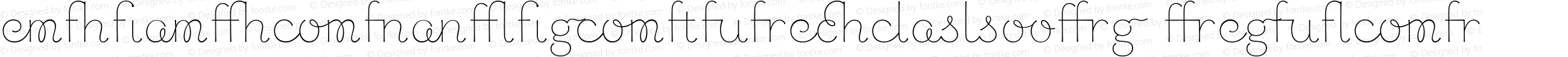 Chic Hand Ligatures W05 Regular