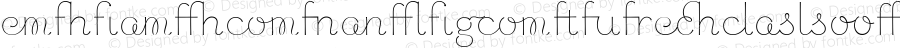 Chic Hand Ligatures W05 Regular