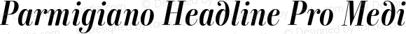 Parmigiano Headline Pro Medium Italic