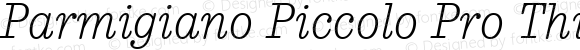 Parmigiano Piccolo Pro Thin Italic
