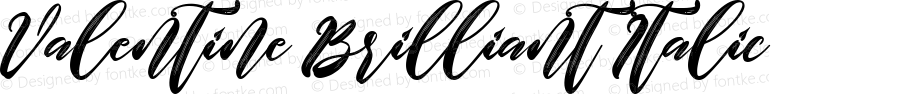 Valentine Brilliant Italic