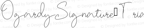 OgardySignature-Trial Trial Version 001.600