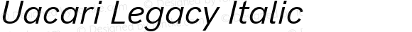 Uacari Legacy Italic