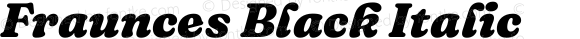 Fraunces Black Italic