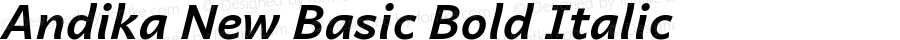 Andika New Basic Bold Italic