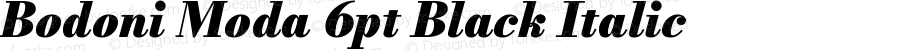 Bodoni Moda 6pt Black Italic