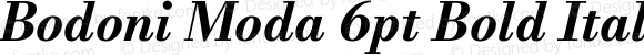 Bodoni Moda 6pt Bold Italic