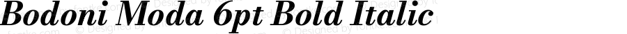 Bodoni Moda 6pt Bold Italic