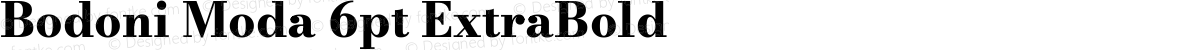 Bodoni Moda 6pt ExtraBold