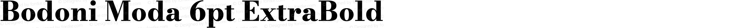 Bodoni Moda 6pt ExtraBold