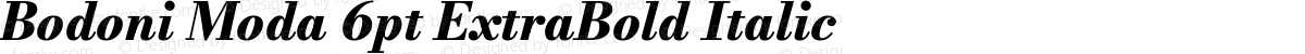 Bodoni Moda 6pt ExtraBold Italic