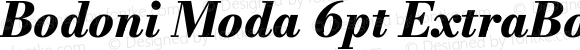 Bodoni Moda 6pt ExtraBold Italic