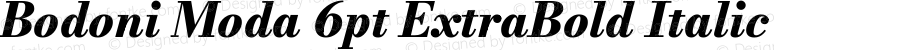 Bodoni Moda 6pt ExtraBold Italic