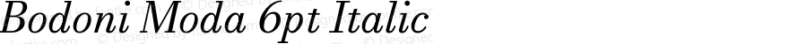 Bodoni Moda 6pt Italic