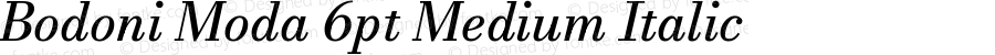 Bodoni Moda 6pt Medium Italic