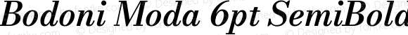 Bodoni Moda 6pt SemiBold Italic