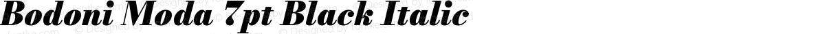 Bodoni Moda 7pt Black Italic