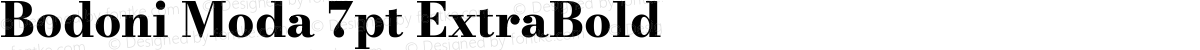 Bodoni Moda 7pt ExtraBold