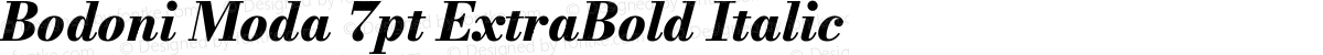 Bodoni Moda 7pt ExtraBold Italic